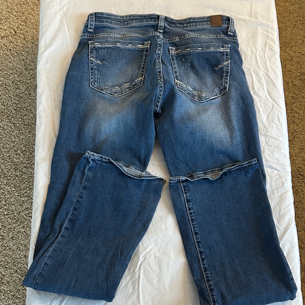 BKE Women's Straight Leg Blue Jeans